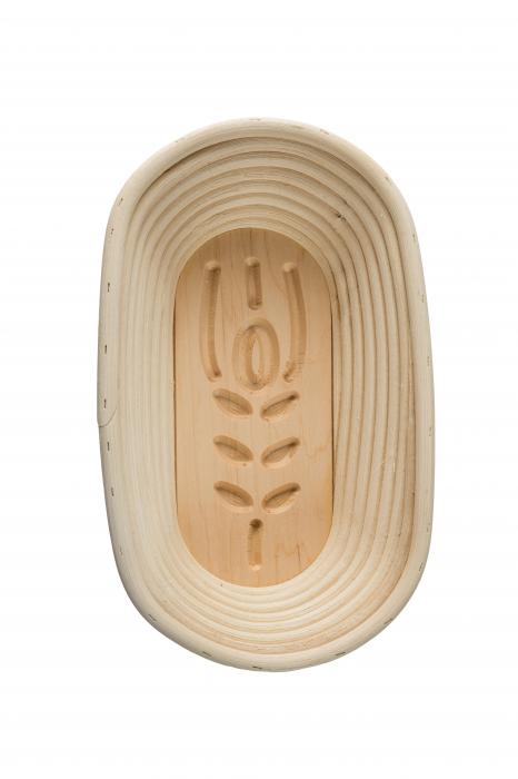 Gärkorb ovale Form mit Holzboden